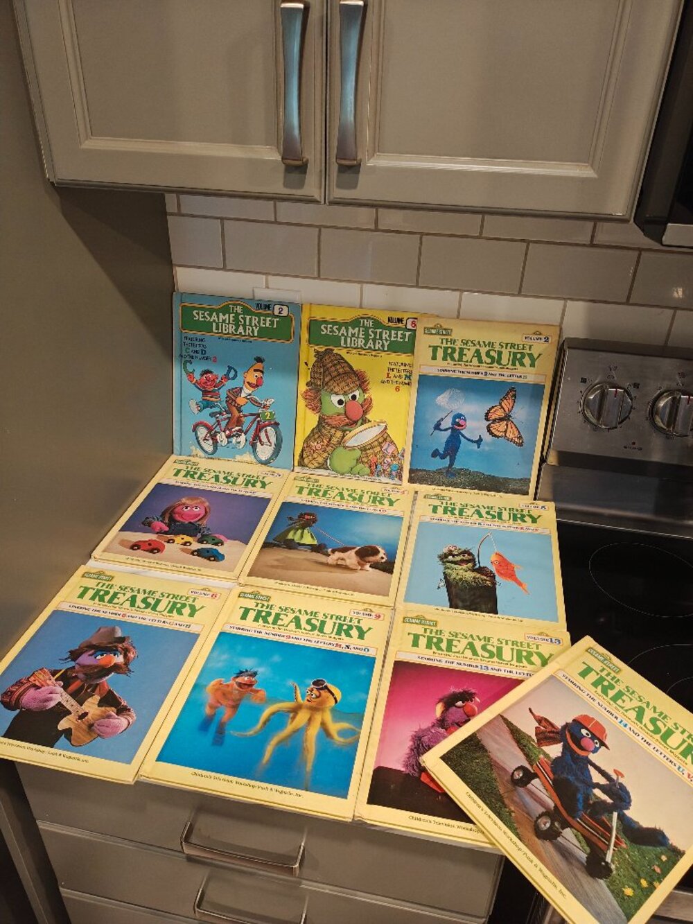 Vintage Sesame Street Treasury & Library Hardcover Books – Lot of 10